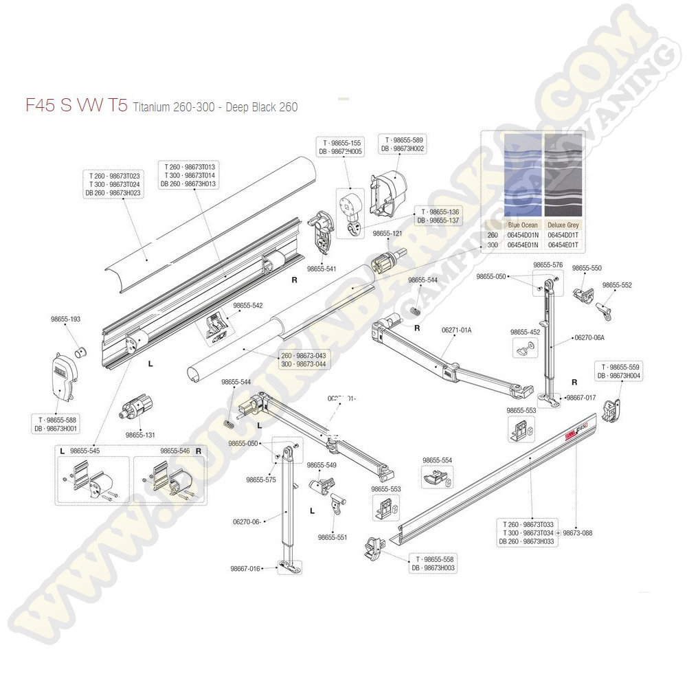 98655-576 Kit de pièce au bout pied droit F45S