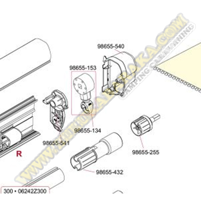 98655-134. Oeillet manivelle F45i F45Ti F65S