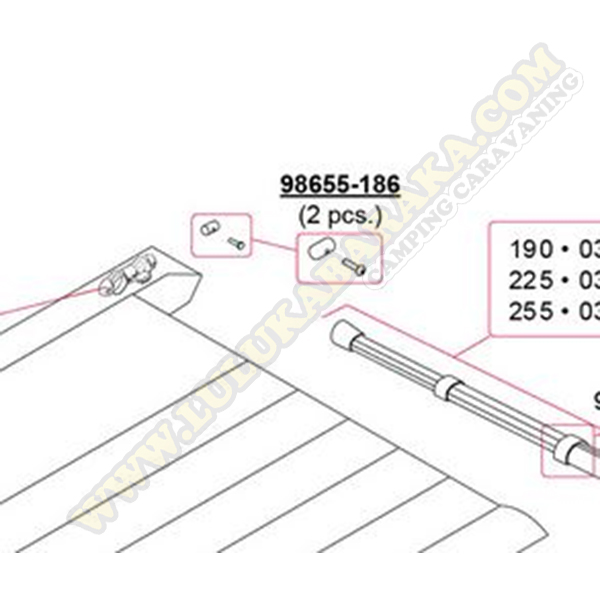 98655-186. Kit de blocage Caravanstore