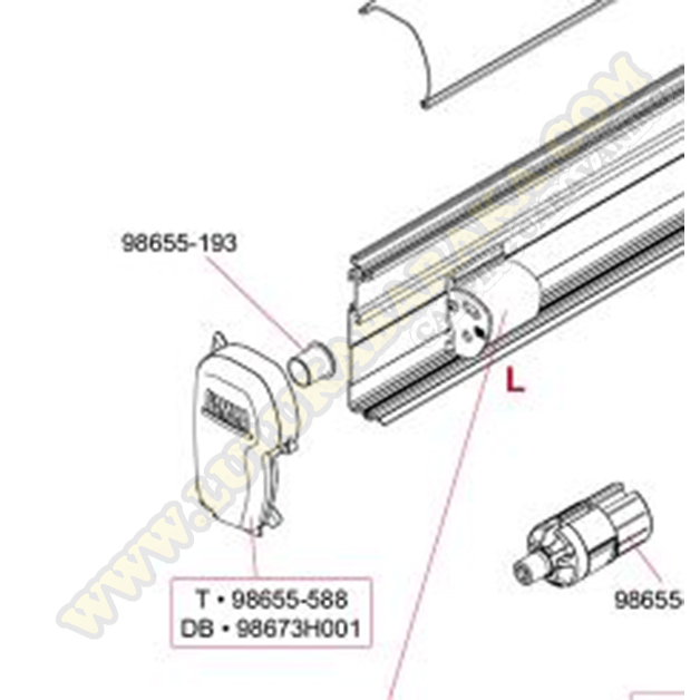 98655-193. Kit de boucle à rouleau