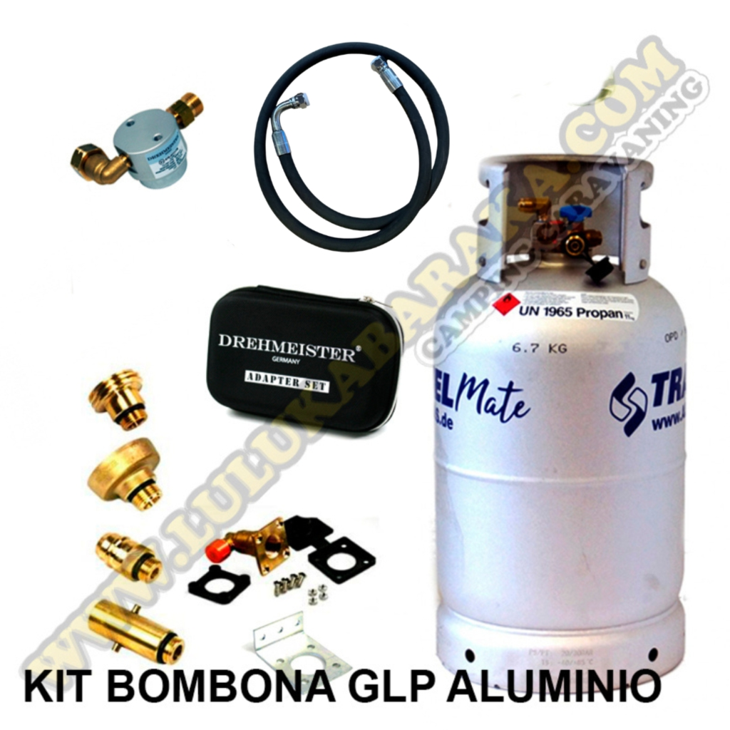 Kit bonbonne GPL en aluminium 11kg