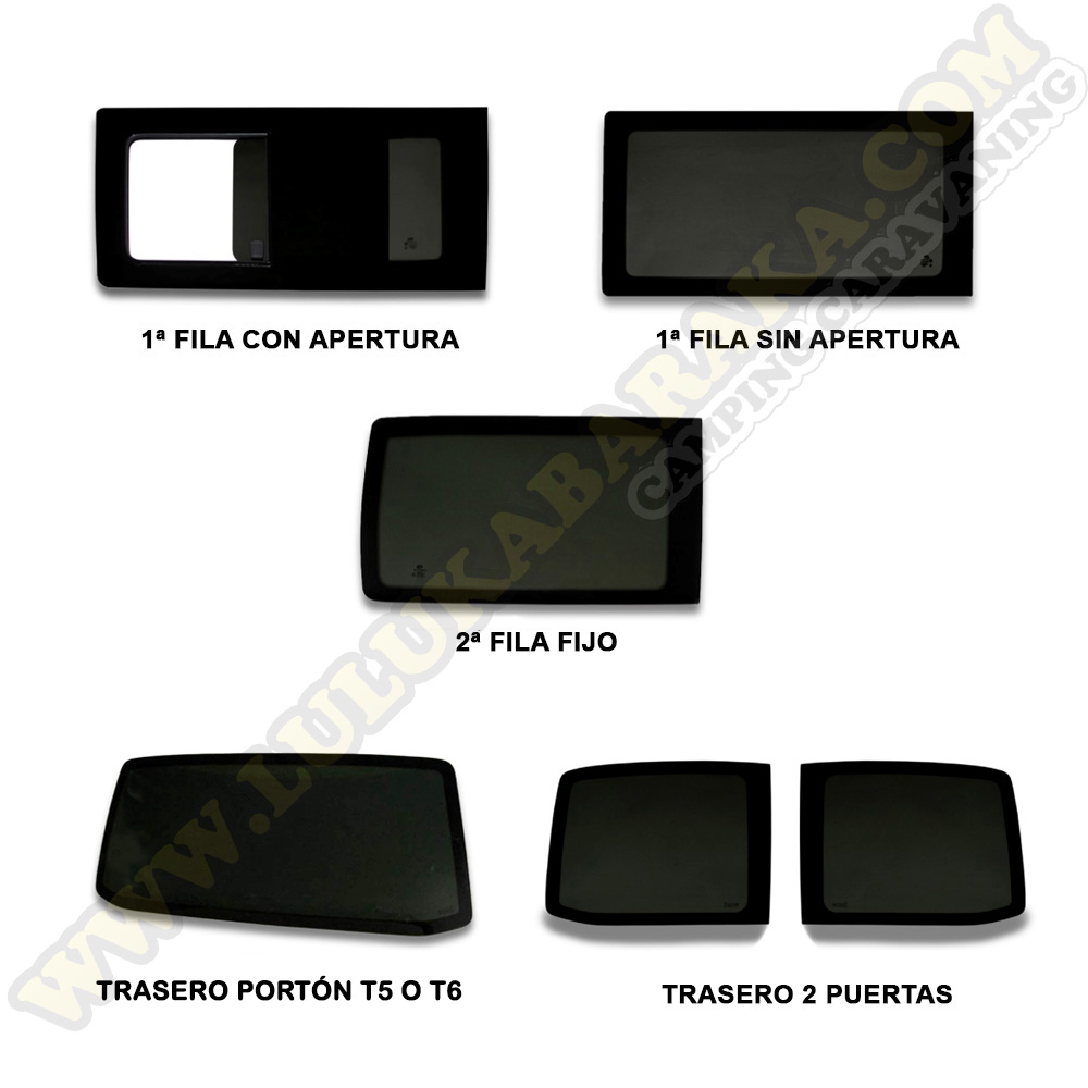 Vitres compatibles pour VW T5/T6