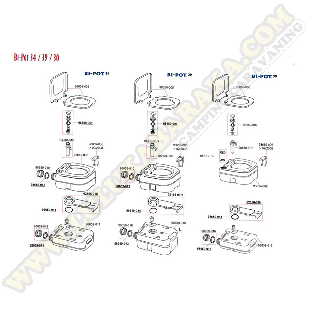 Rechange Bi-Pot 30-34-39