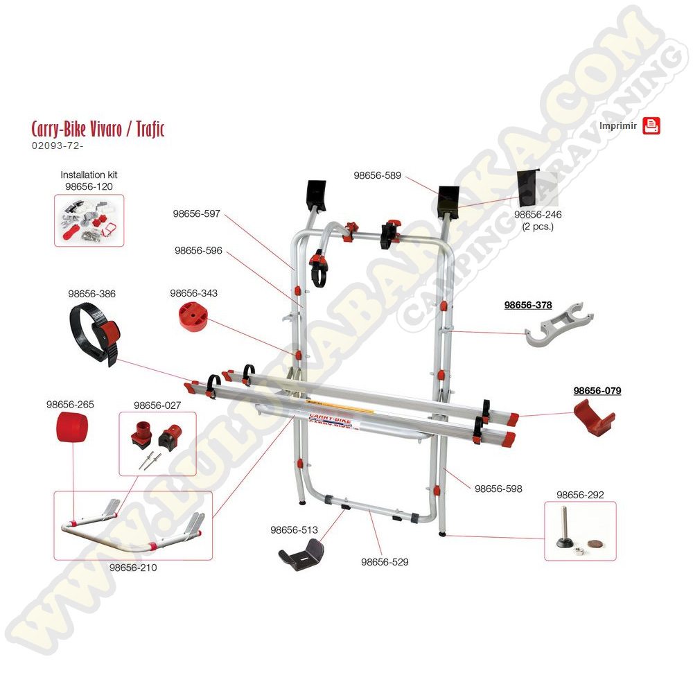 Rechange Carry-Bike Trafic