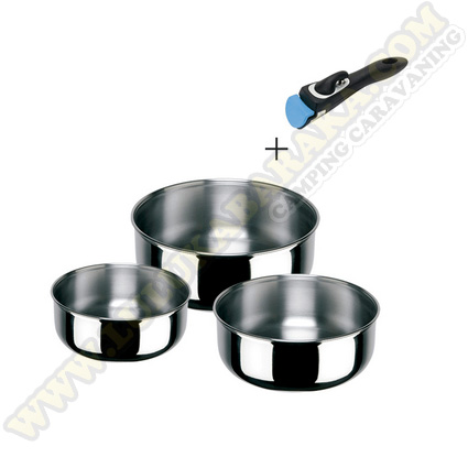 Set 3 casseroles Porthos Line 16-18-20cm