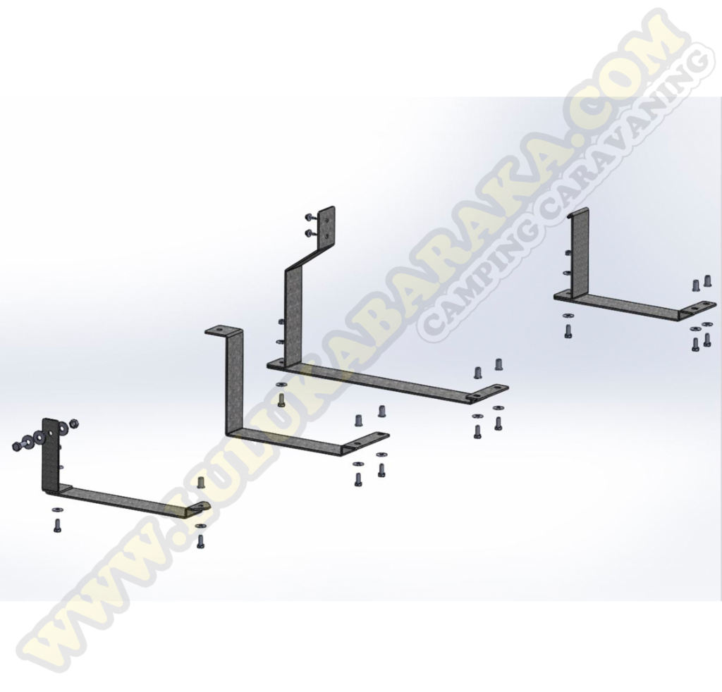 Kit fixation de réservoir 133l. eau propre Man/Crafter 4X4