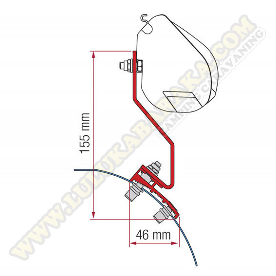 Kit de support F35 VW Caddy Maxi Lift Roof