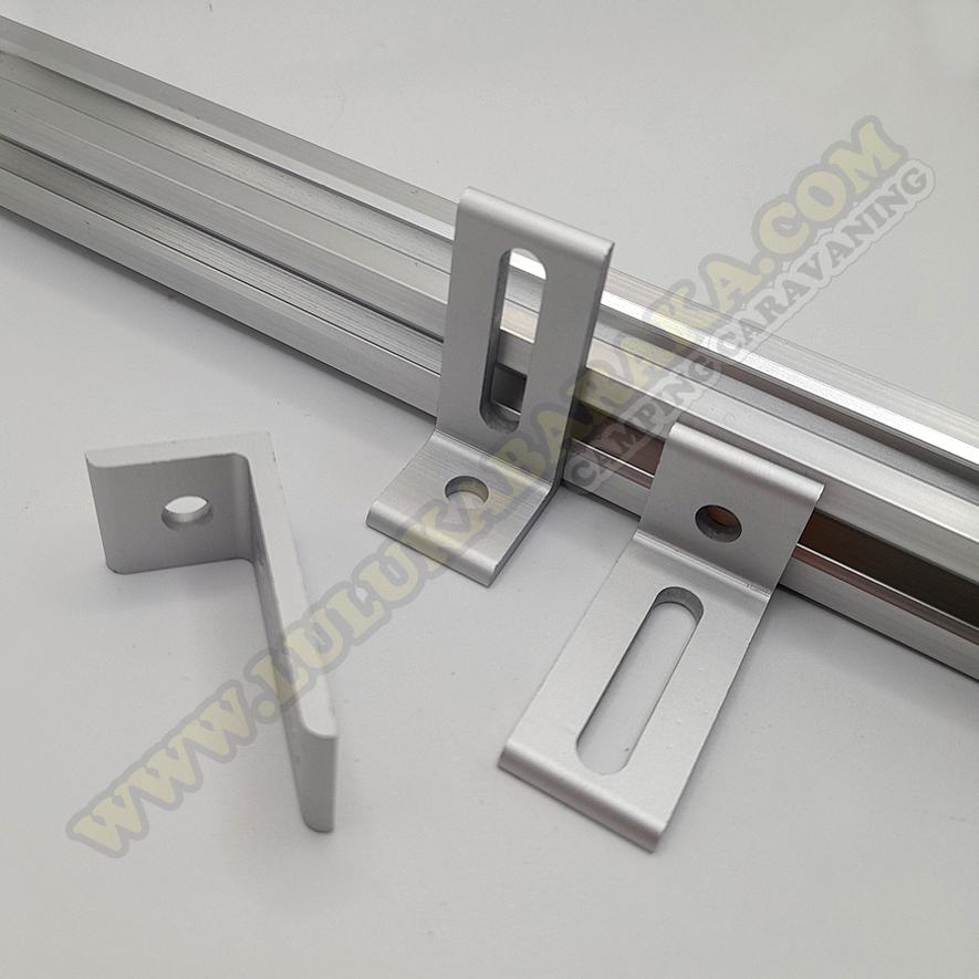 Fixation plaque étroite pour profilé aluminium