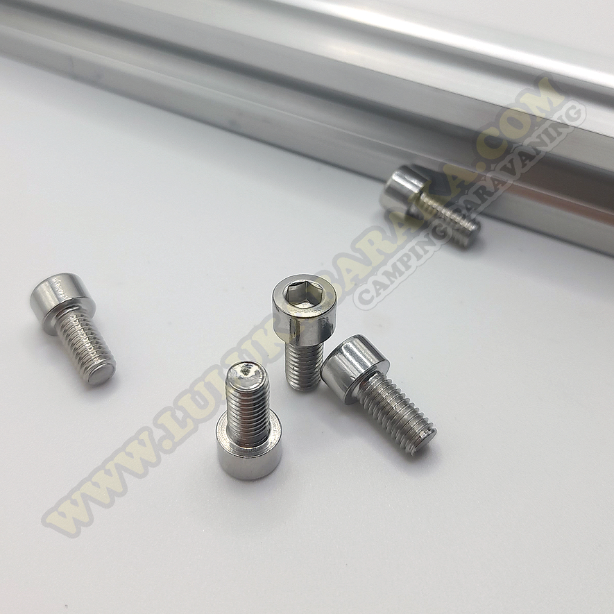 Vis à tête hexagonale pour profilé aluminium