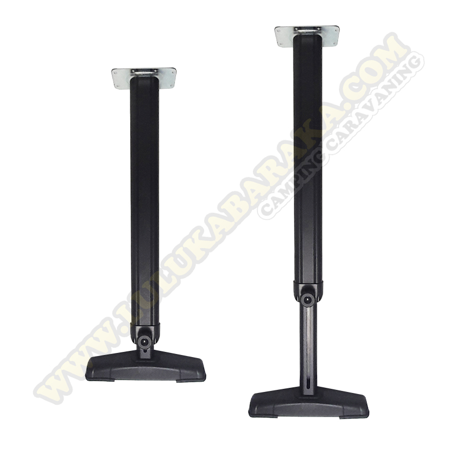 Pied de table télescopique FRIDA anthracite à large base