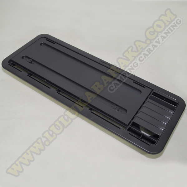 Grille ventilation avec couvercle LS 100 gris foncé