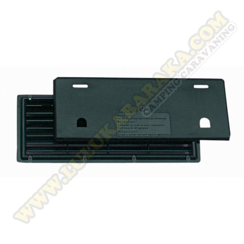 Grille ventilation avec couvercle noire