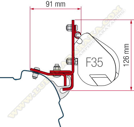 Support Brandrup F35 VW T5/T6