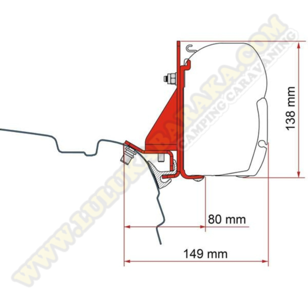 Adaptateur Brandrup VW T5/T6