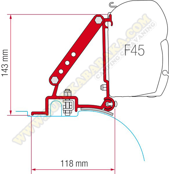 Support F45 Ducato H2 +2006