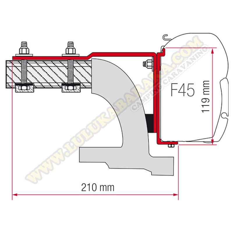 Support F45 Mercedes Vito avant 2004