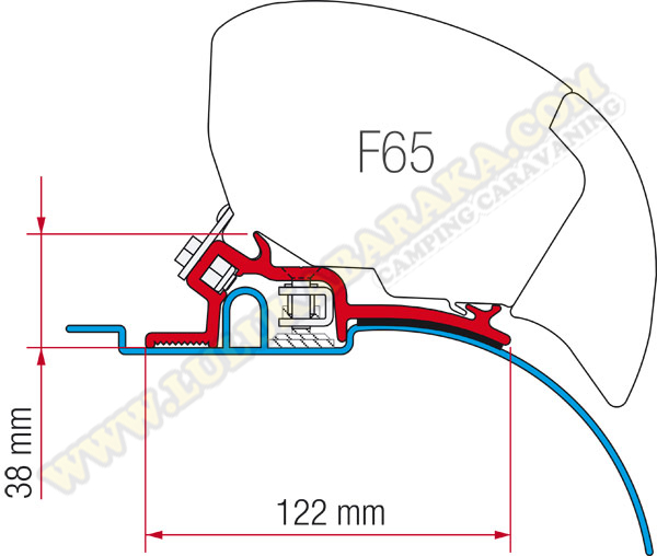 Support F65 et F80S Ducato H2 avant 2006