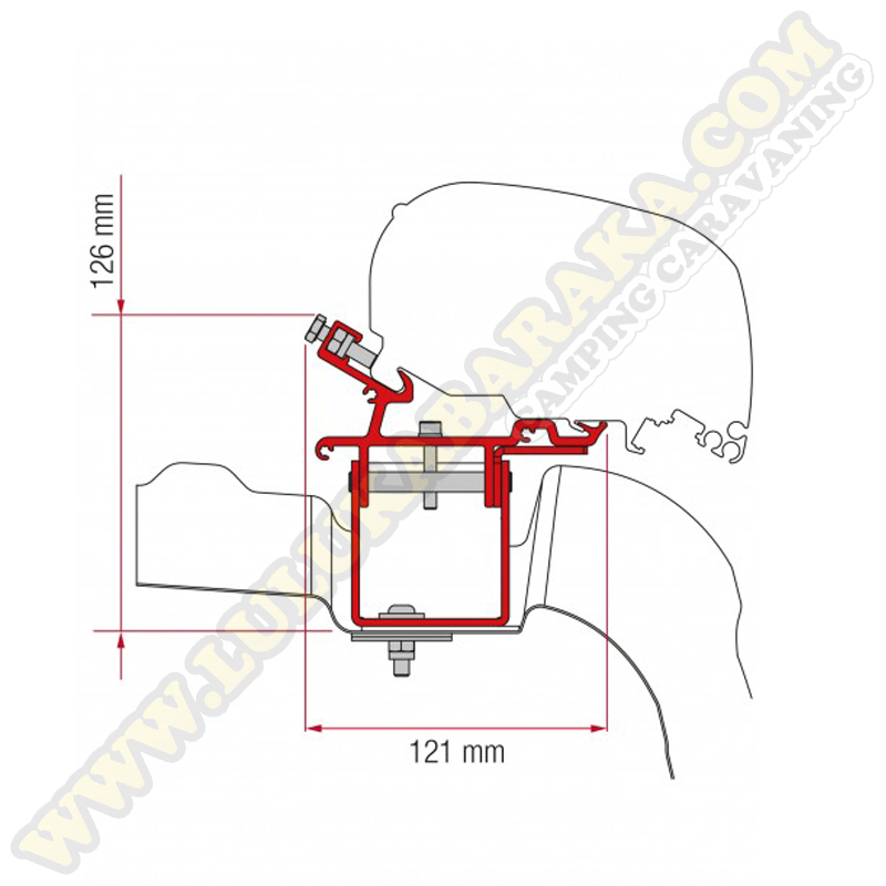 Support F65 et F80S VW CRAFTER / MAN L3 H3 à partir de 2017