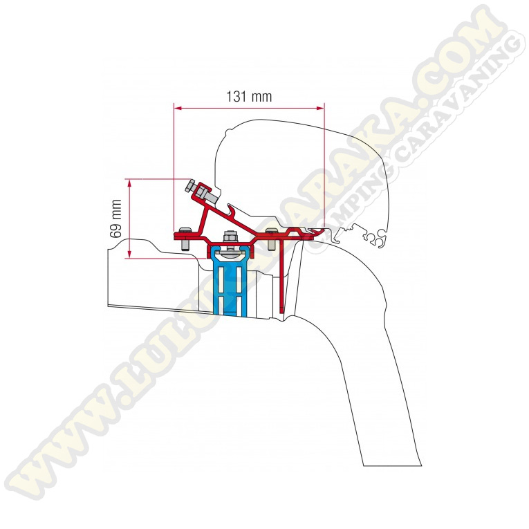 Support F80/F65 Kit VW Crafter With Roof Rail à partir de 2017