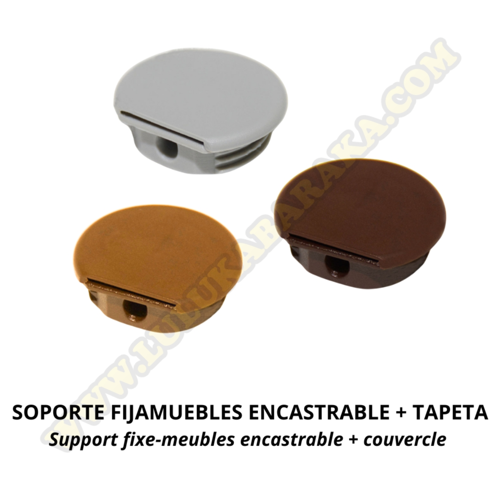 Support de fixe meuble encastrable (différentes couleurs)