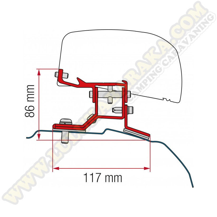 Support F40VAN Kit Ford Custom L2 depuis 2012