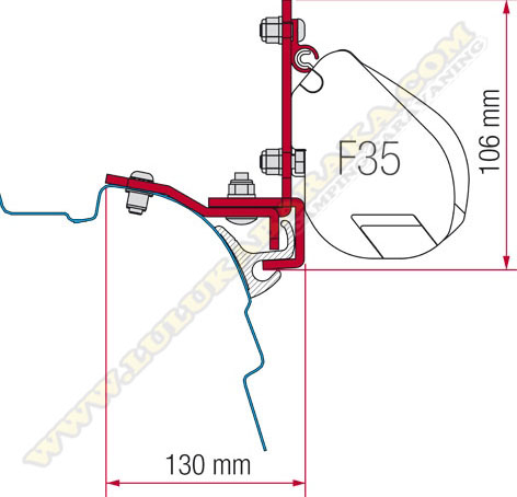 Support Multirail F35 VW T5