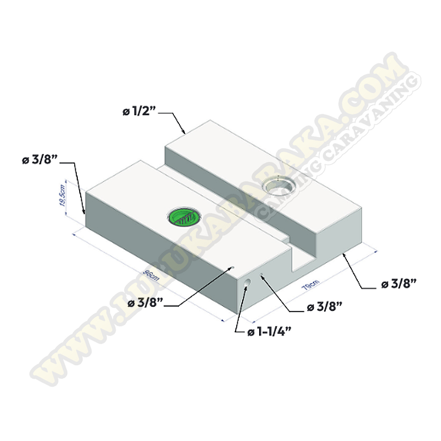 Réservoir 140L 96x79x19,5 Ducato X250/X290 depuis 2006 (OUTLET)