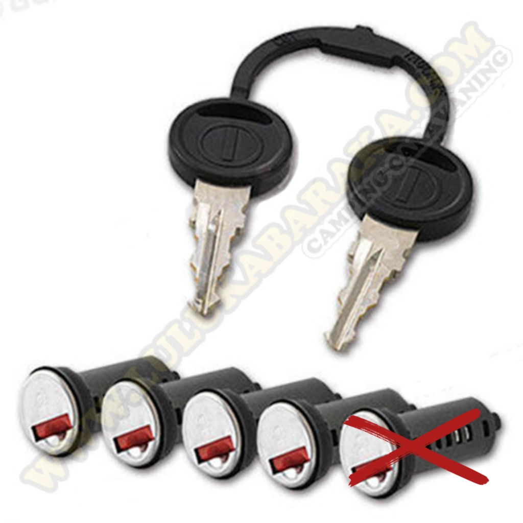 Kit 4 serrures 2 clefs ZADI