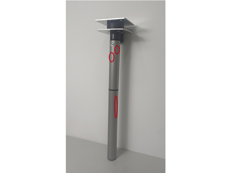 Pied de table pivotant (OUTLET)