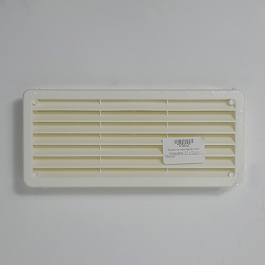 Grille de ventilation avec moustiquaire 27 x 12 cm (RASTRO)