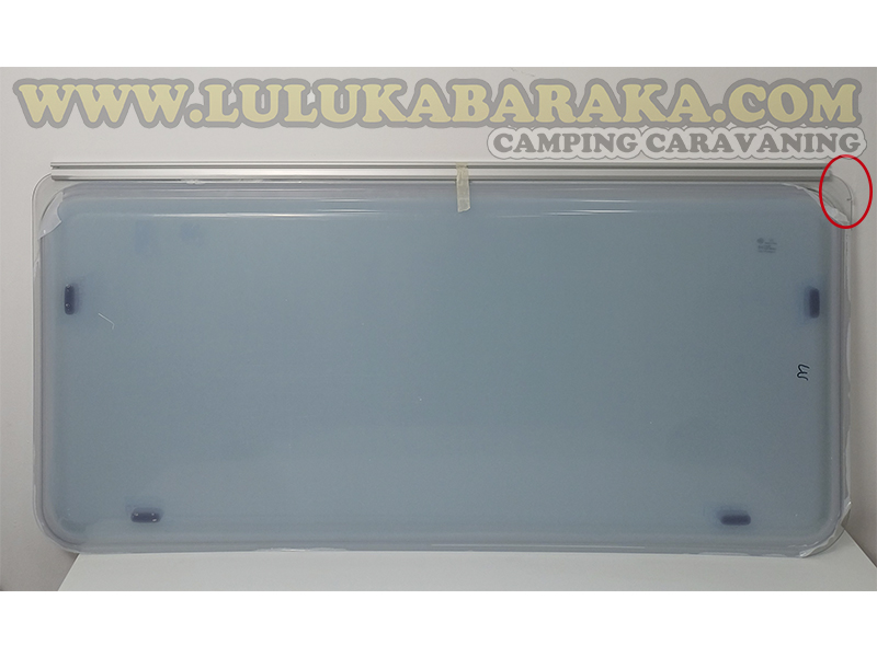 Vitre 1200x520 compatible avec fenêtre ouvrante Polyplastic gris (OUTLET)