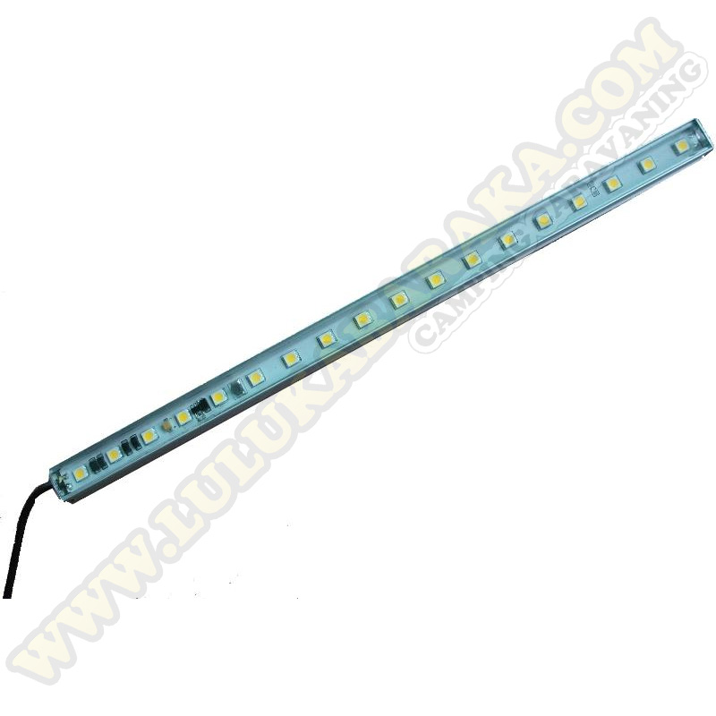 Tube en aluminium 24 leds blanc chaud